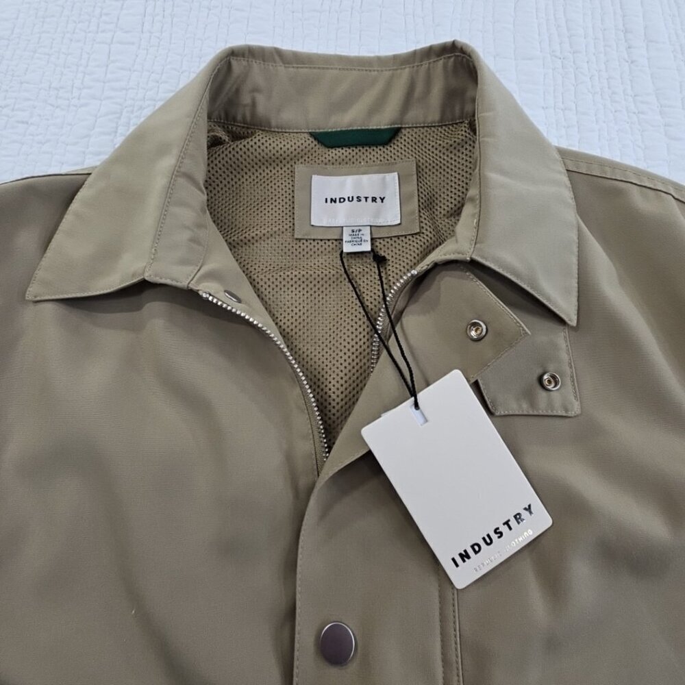 Industry Republic Clothing Touring Jacket Men's Small Beige NWT Button MSRP $135 - Picture 4 of 15